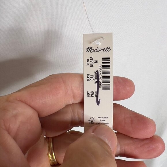 Madewell White Short Sleeve Tee - Picture 4 of 6